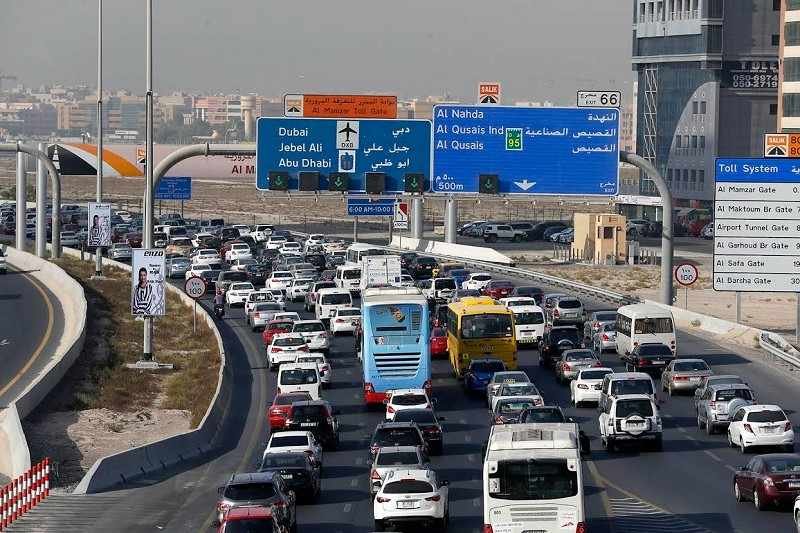 Dubai-Sharjah-Traffic-Relief project is in progress