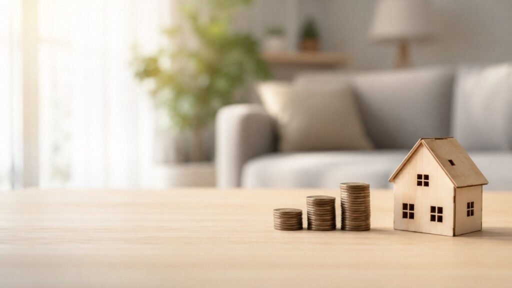 Minimalist home investment still life