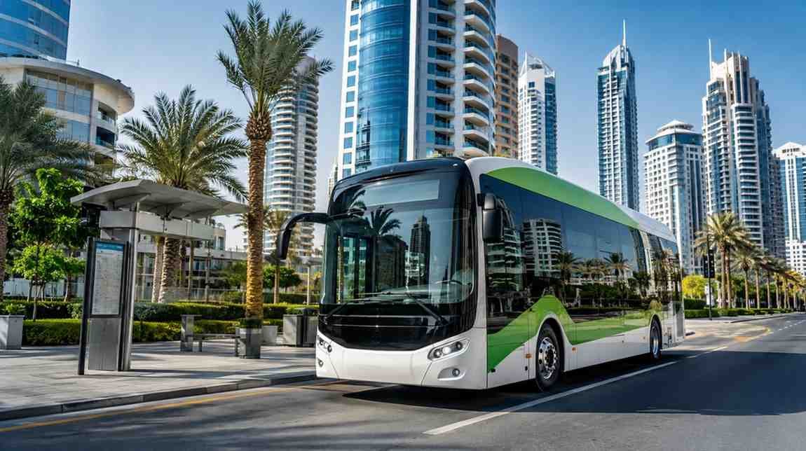 JLT Link Electric Bus Arrives in Jumeirah Lakes Towers