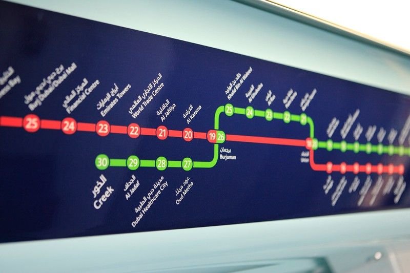 dubai metro green line