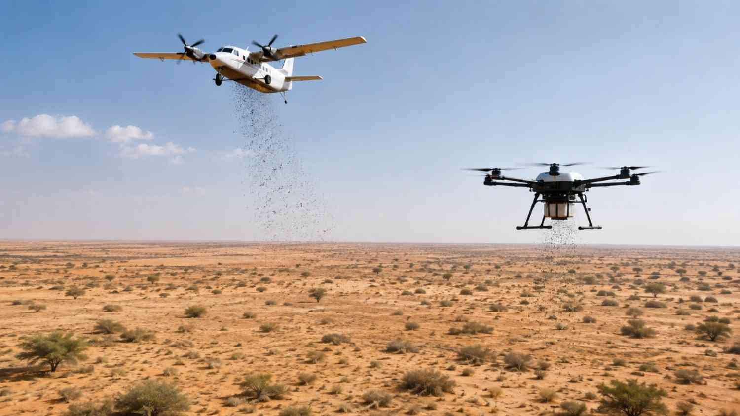 ABU DHABI DESERT RESTORATION PROJECT: AI PLANTS 10M SEEDS FROM ABOVE